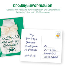 Lade das Bild in den Galerie-Viewer, Witziges Geschenk zum 60. Geburtstag für Männer und Frauen