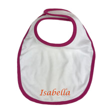 Lade das Bild in den Galerie-Viewer, Lätzchen für Baby bestickt mit Namen - Geschenk zur Geburt - Mädchen