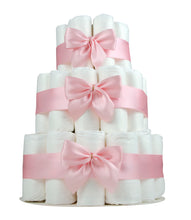Lade das Bild in den Galerie-Viewer, Windeltorte gross rosa fertig
