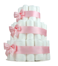 Lade das Bild in den Galerie-Viewer, Windeltorte für Mädchen, individualisierbar als Geschenk zur Geburt