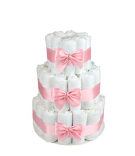 Lade das Bild in den Galerie-Viewer, Windeltorte für Mädchen, individualisierbar als Geschenk zur Geburt