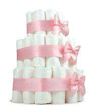 Lade das Bild in den Galerie-Viewer, Windeltorte für Mädchen, individualisierbar als Geschenk zur Geburt