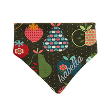 Lade das Bild in den Galerie-Viewer, Buntes individuelles Babyhalstuch mit Name bestickt - Obst