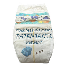Lade das Bild in den Galerie-Viewer, Fragen - Möchtest du meine Patentante werden - blau